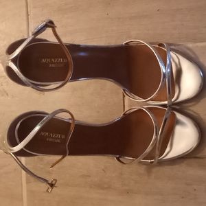 Women silver strappy sandels